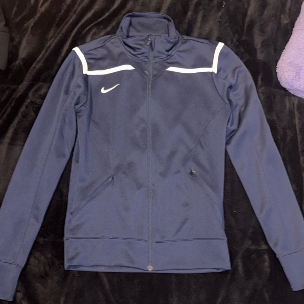 Nike Blue and White Performance Jacket